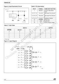 74VHC157TTR Datasheet Page 2