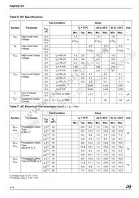 74VHC157TTR Datasheet Page 4