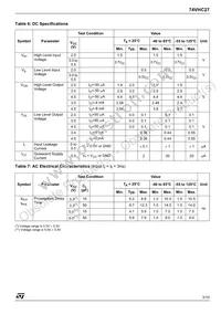 74VHC27TTR Datasheet Page 3