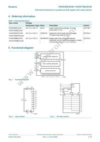 74VHC595BQ-Q100X Datasheet Page 2
