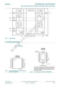 74VHC595BQ-Q100X Datasheet Page 3