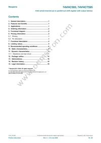 74VHC595PW Datasheet Page 20