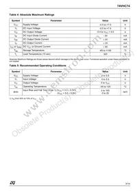 74VHC74TTR Datasheet Page 3