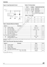 74VHC86TTR Datasheet Page 2