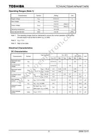74VHCT00AFT Datasheet Page 3