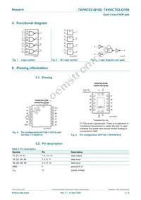 74VHCT02BQ-Q100X Datasheet Page 2