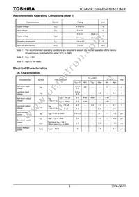 74VHCT08AFT Datasheet Page 3