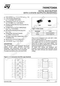 74VHCT240ATTR Datasheet Cover