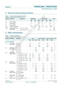 74VHCT244D Datasheet Page 5