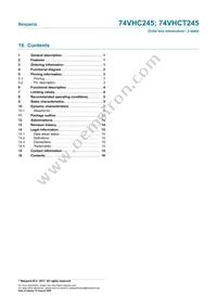 74VHCT245PW/AUJ Datasheet Page 16