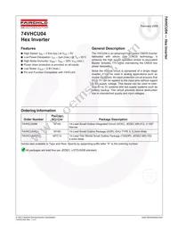 74VHCU04SJX Datasheet Cover