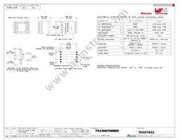 750311422 Datasheet Cover