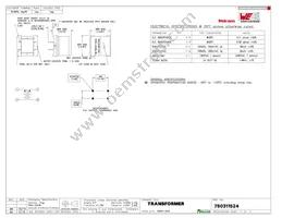 750311524 Datasheet Cover