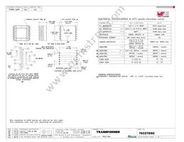 750311590 Datasheet Cover