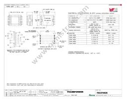 750311605 Datasheet Cover