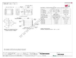 750311608 Datasheet Cover