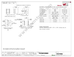 750311662 Datasheet Cover