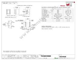 750311839 Datasheet Cover