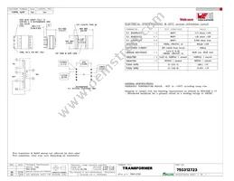 750312723 Datasheet Cover