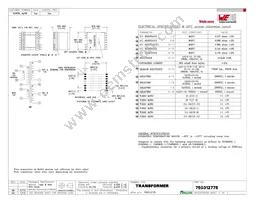 750312775 Datasheet Cover