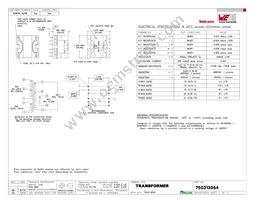 750313054 Datasheet Cover