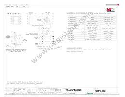 750313082 Datasheet Cover