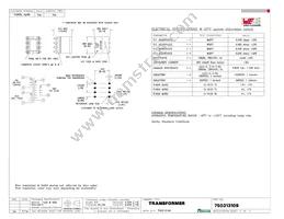 750313109 Datasheet Cover