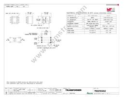 750313442 Datasheet Cover