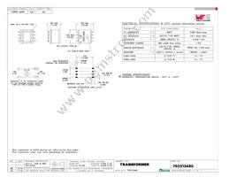 750313460 Datasheet Cover