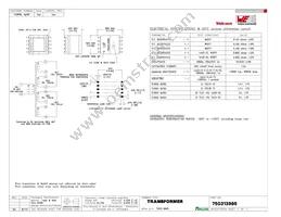 750313995 Datasheet Cover