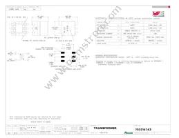 750314743 Datasheet Cover