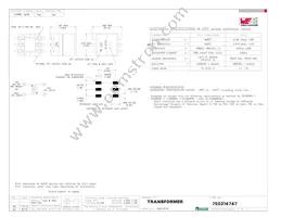 750314747 Datasheet Cover