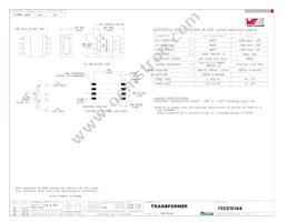 750315144 Datasheet Cover