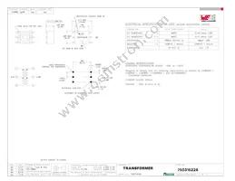 750315226 Datasheet Cover