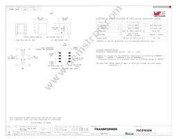 750315504 Datasheet Cover