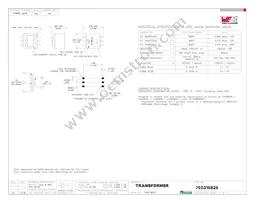 750315825 Datasheet Cover