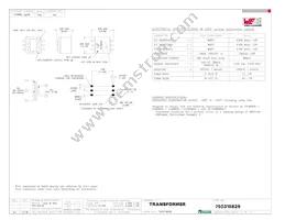 750315829 Datasheet Cover