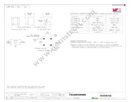 750316743 Datasheet Cover