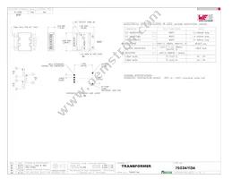 750341134 Datasheet Cover