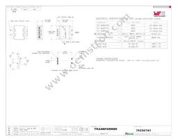 750341141 Datasheet Cover