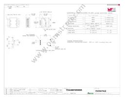 750341142 Datasheet Cover