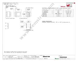 750341422 Datasheet Cover