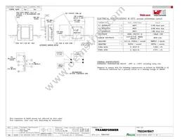 750341547 Datasheet Cover