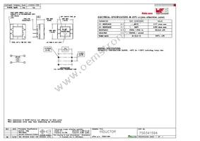 750341594 Datasheet Cover