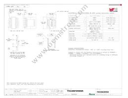 750343004 Datasheet Cover