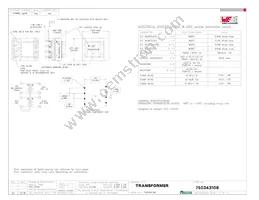 750343108 Datasheet Cover