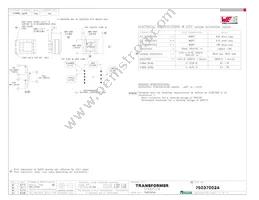 750370024 Datasheet Cover