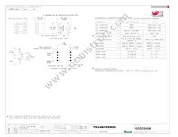 750370058 Datasheet Cover