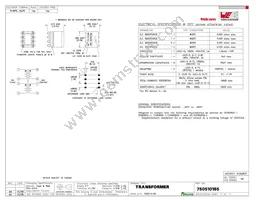 750510165 Datasheet Cover