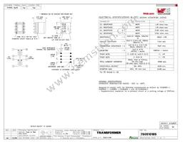 750510185 Datasheet Cover